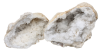 Geode de calcite blanche