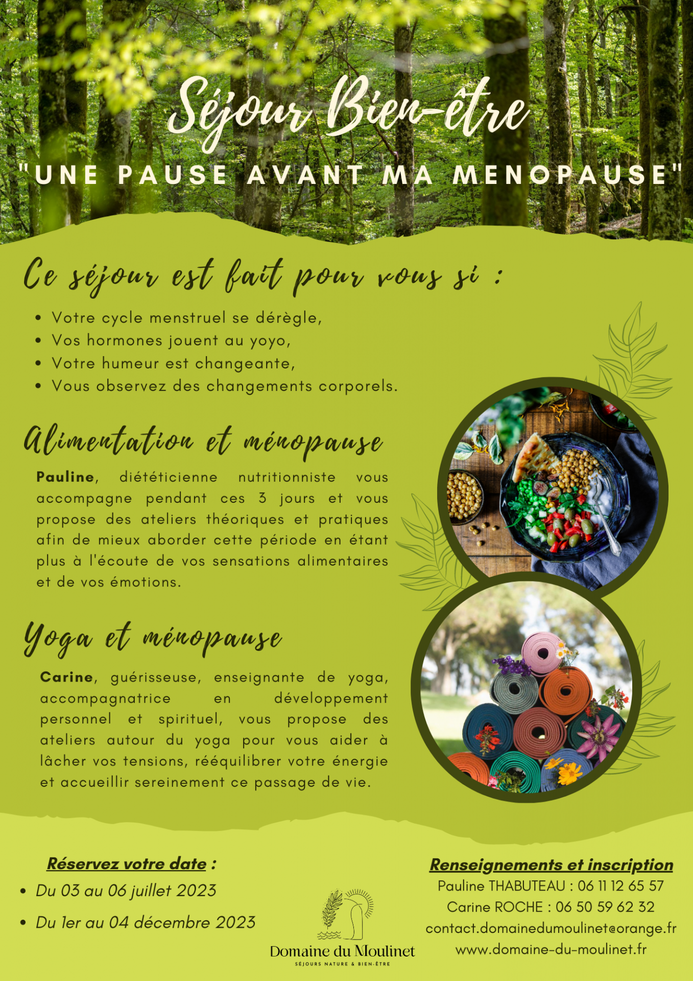 Sejour bien etre une pause avant ma menopause